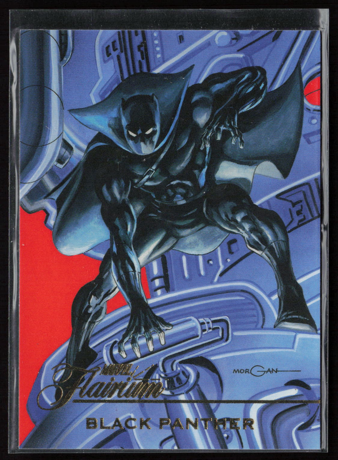 2023 Flair Marvel #FT-3 Black Panther Flairium Level 1