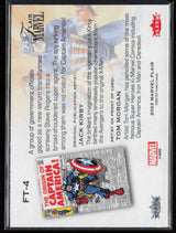 2023 Flair Marvel #FT-4 Captain America Flairium Level 1