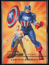 2023 Flair Marvel #FT-4 Captain America Flairium Level 1
