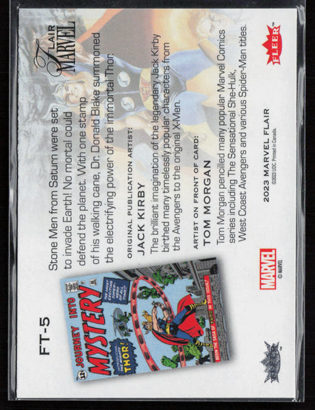 2023 Flair Marvel #FT-5 Thor Flairium Level 1