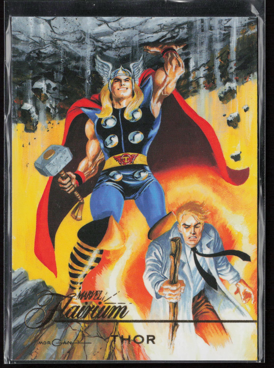 2023 Flair Marvel #FT-5 Thor Flairium Level 1