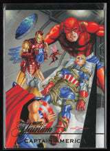 2023 Flair Marvel #FT-6 Captain America Flairium Level 1