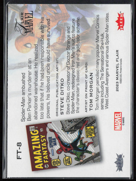 2023 Flair Marvel #FT-8 Spider-Man Flairium Level 1