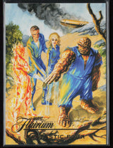 2023 Flair Marvel #FT-9 Fantastic Four Flairium Level 1