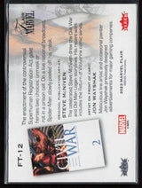 2023 Flair Marvel #FT-12 Spider-Man Flairium Level 2