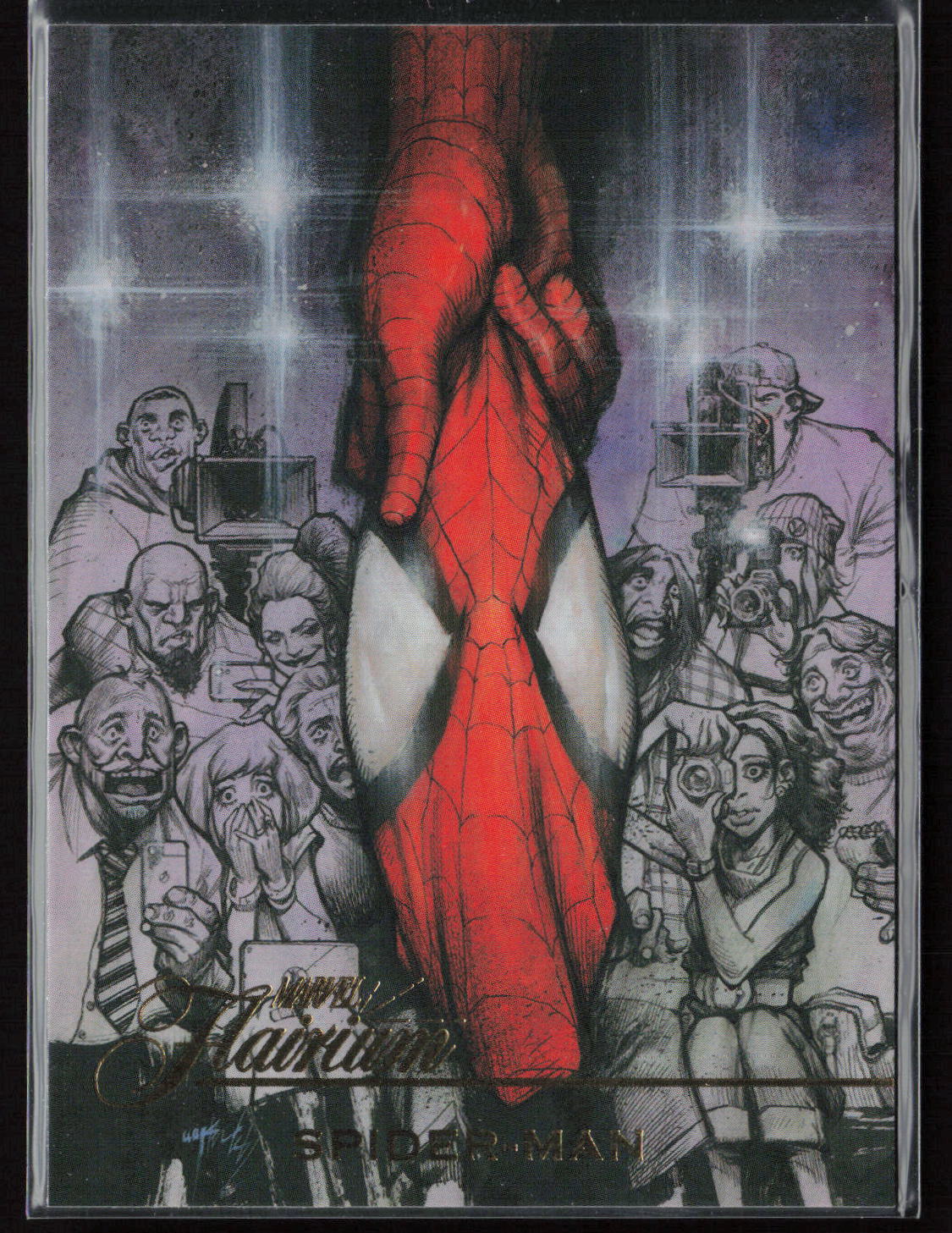 2023 Flair Marvel #FT-12 Spider-Man Flairium Level 2