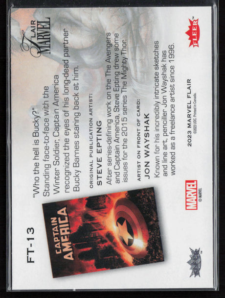 2023 Flair Marvel #FT-13 Winter Soldier Flairium Level 2