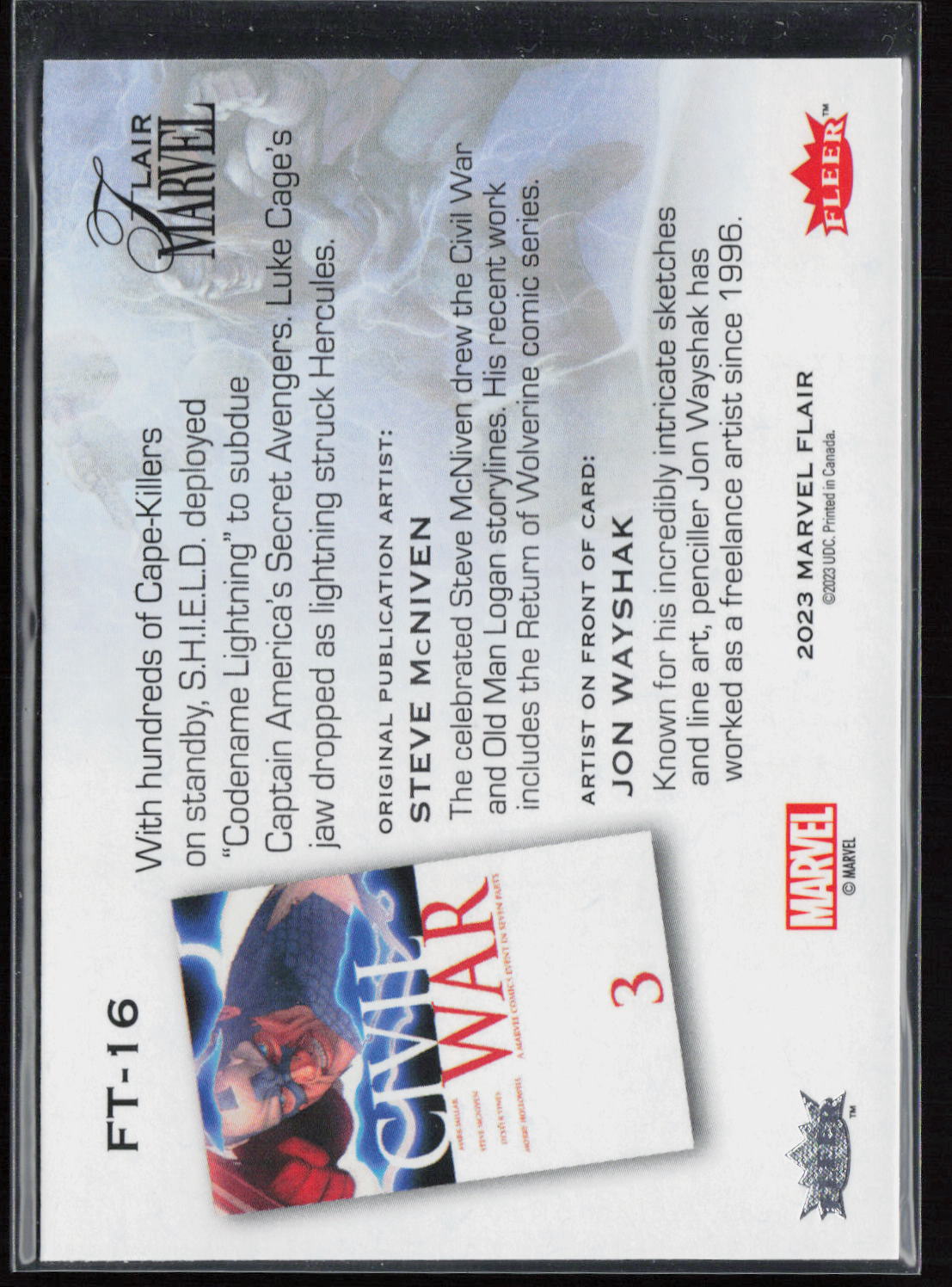 2023 Flair Marvel #FT-16 Ragnarok Flairium Level 2