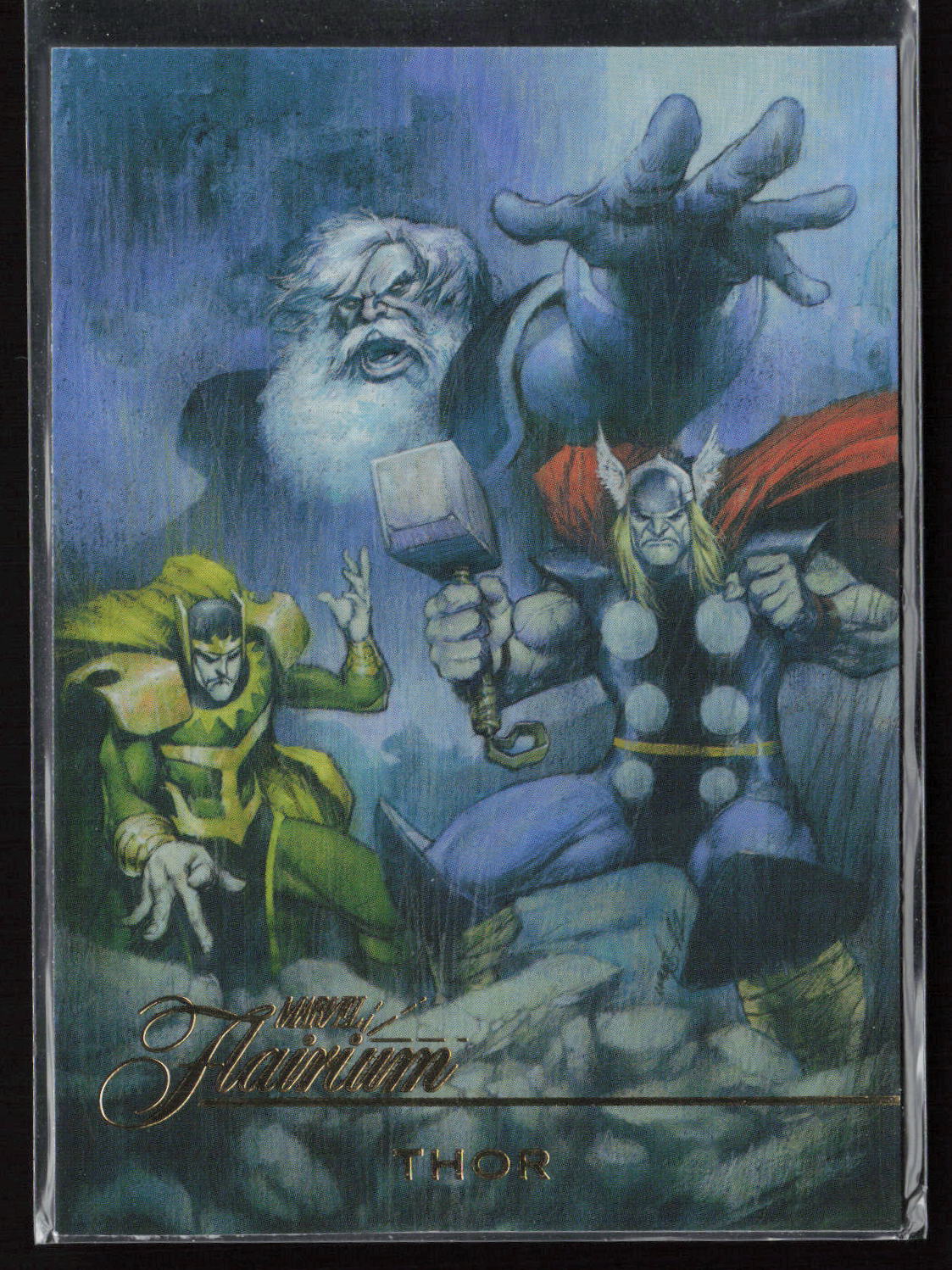 2023 Flair Marvel #FT-18 Thor Flairium Level 2