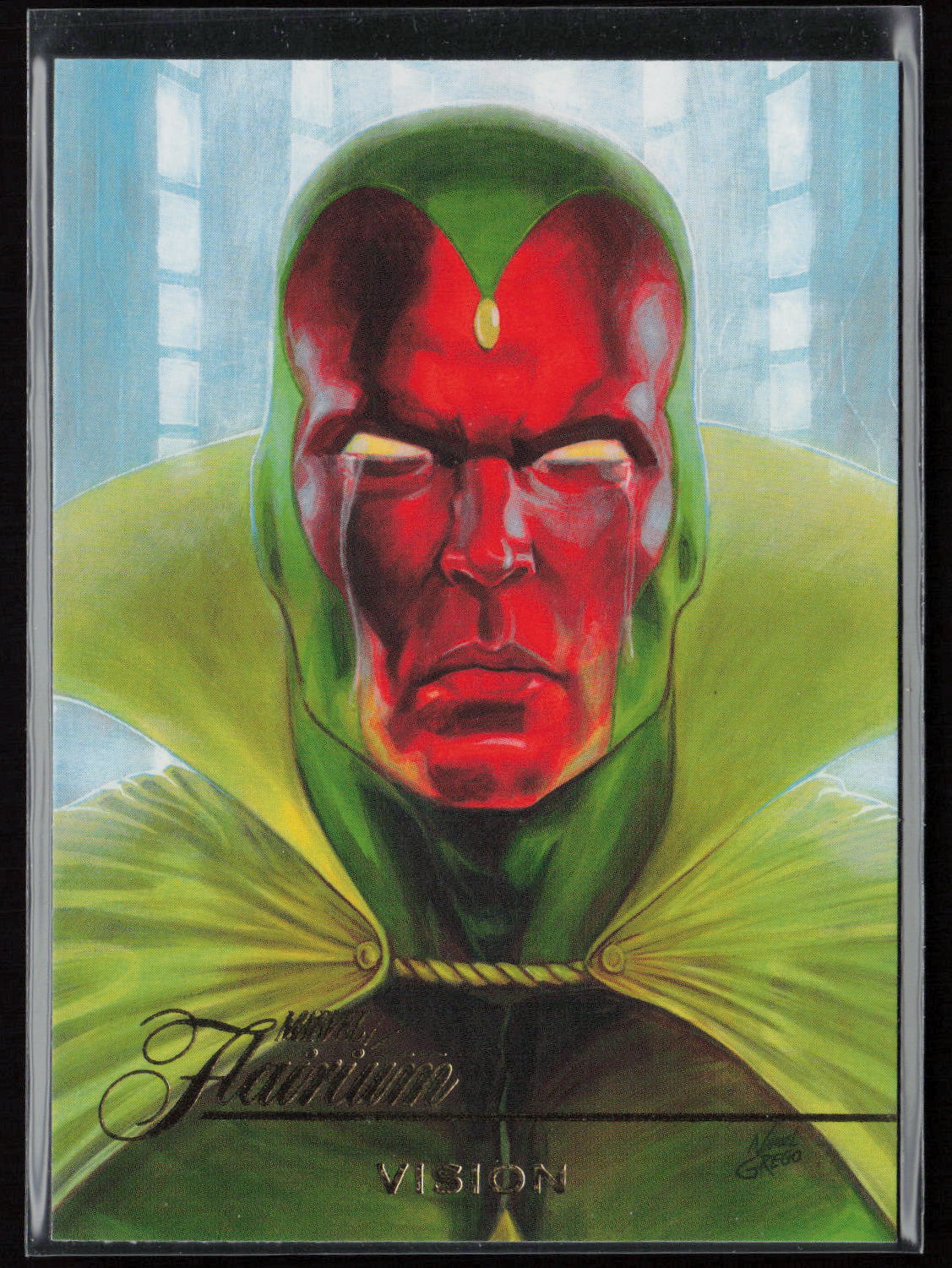 2023 Flair Marvel #FT-23 Vision Flairium Level 3
