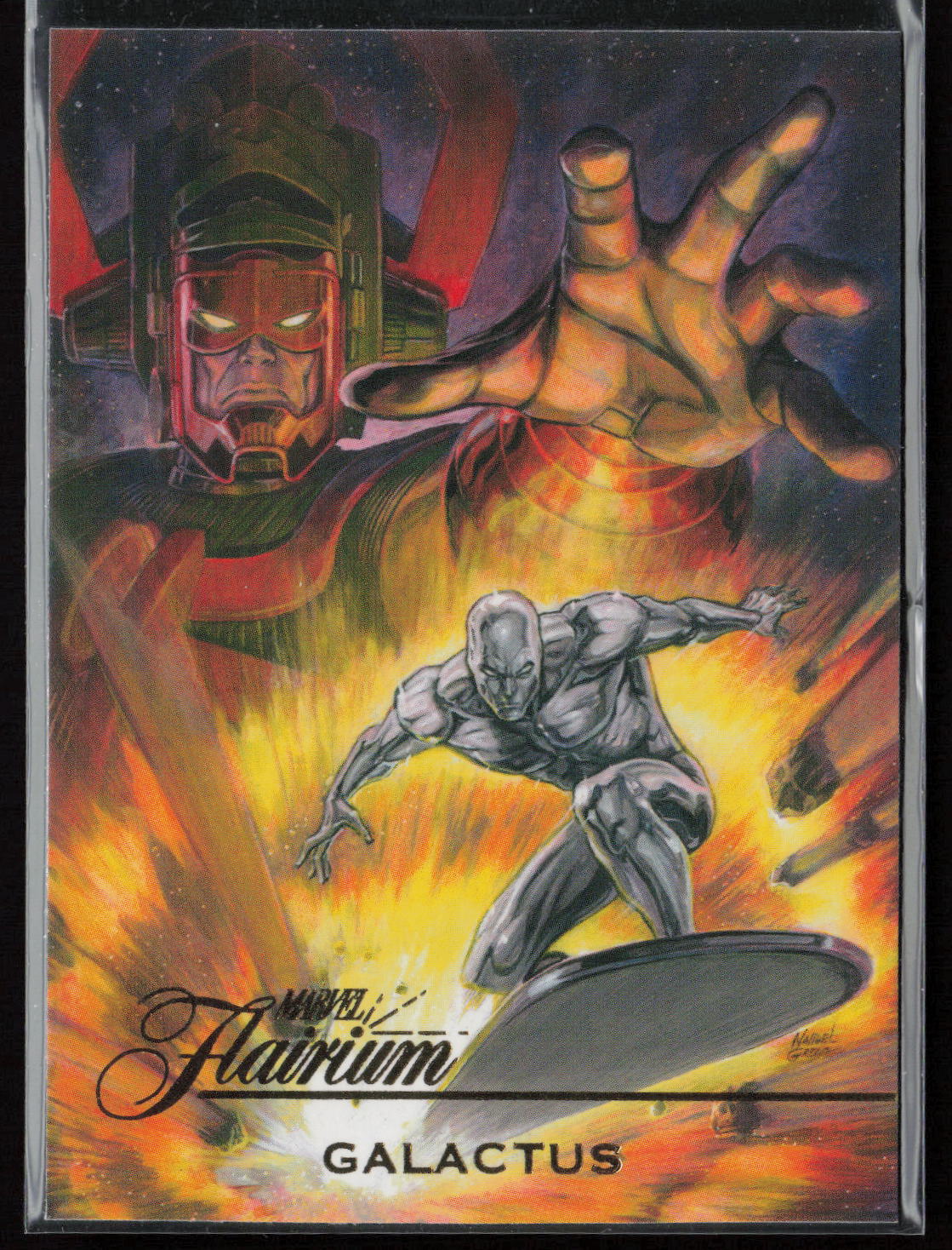 2023 Flair Marvel #FT-26 Galactus Flairium Level 3