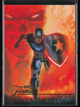 2023 Flair Marvel #FT-29 Captain America Flairium Level 3
