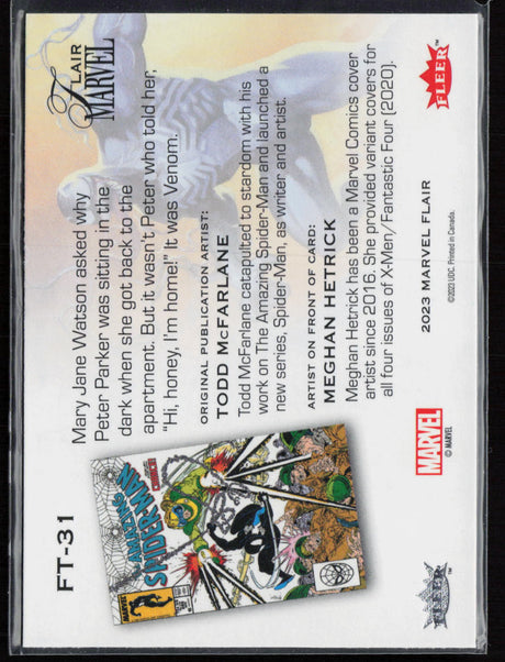 2023 Flair Marvel #FT-31 Venom Flairium Level 4