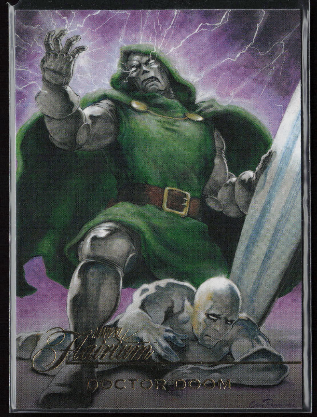 2023 Flair Marvel #FT-34 Doctor Doom Flairium Level 4