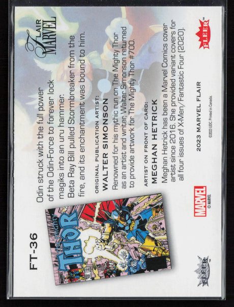 2023 Flair Marvel #FT-36 Beta Ray Bill Flairium Level 4