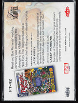 2023 Flair Marvel #FT-42 Fantastic Four Flairium Level 5