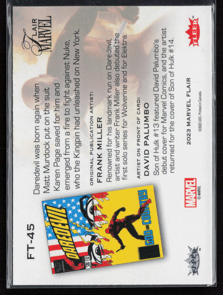 2023 Flair Marvel #FT-45 Daredevil Flairium Level 5