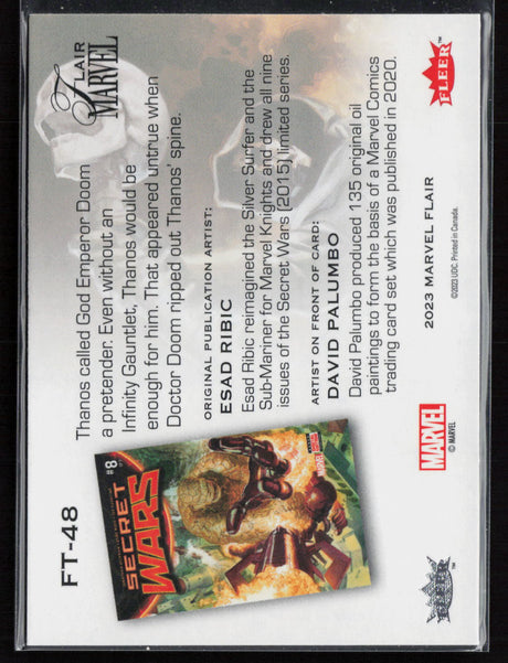 2023 Flair Marvel #FT-48 Doctor Doom Flairium Level 5