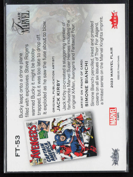 2023 Flair Marvel #FT-53 Bucky Barnes Flairium Level 6