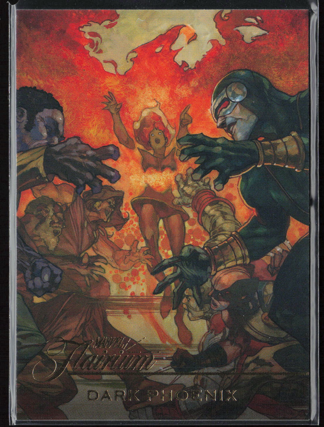 2023 Flair Marvel #FT-54 Dark Phoenix Flairium Level 6