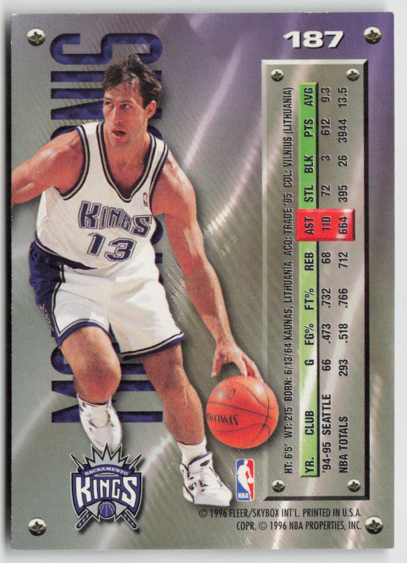 1995-96 Metal #187 Sarunas Marciulionis