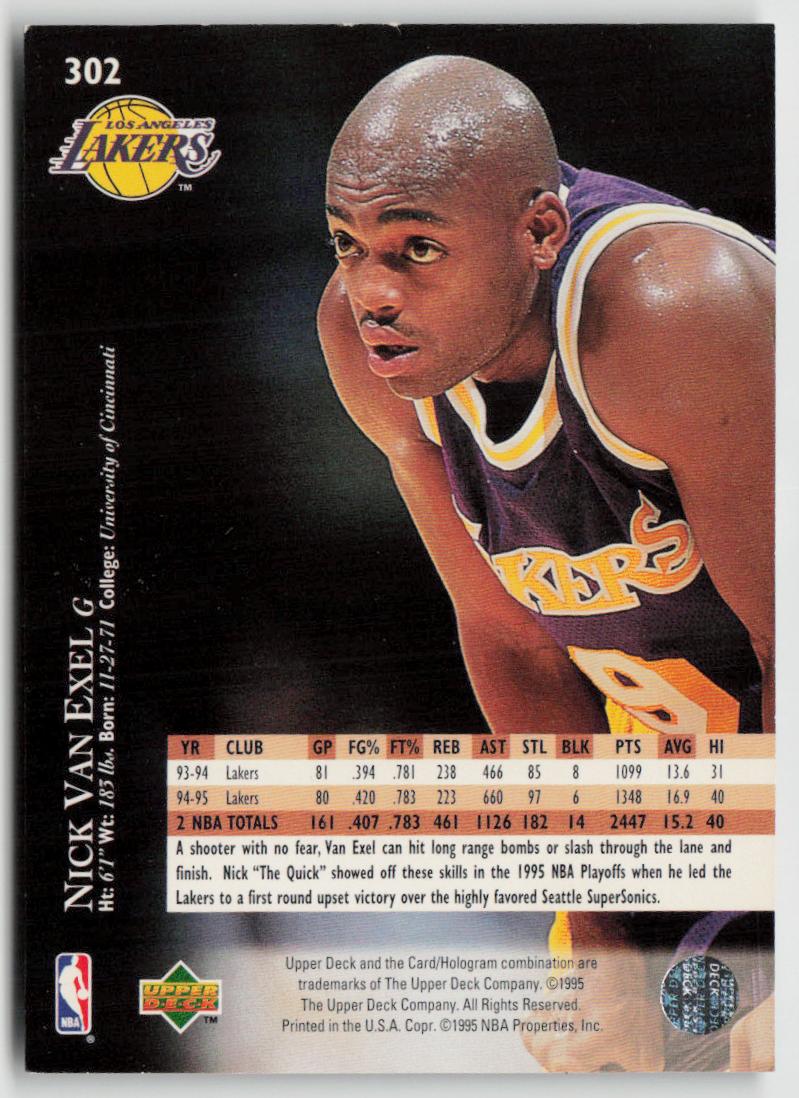 1995-96 Upper Deck #302 Nick Van Exel