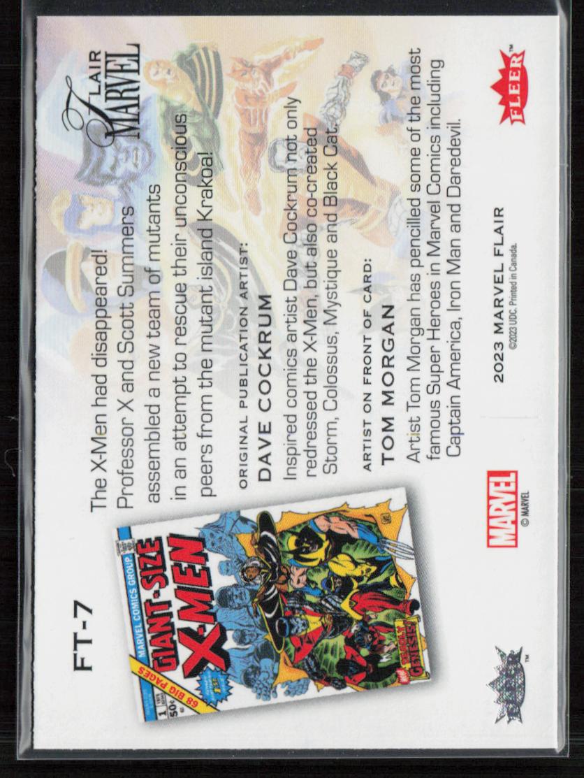 2023 Flair Marvel #FT-7 X-Men Flairium Level 1