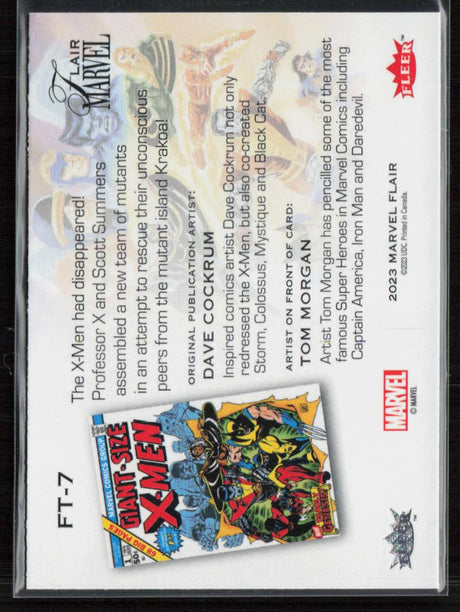 2023 Flair Marvel #FT-7 X-Men Flairium Level 1