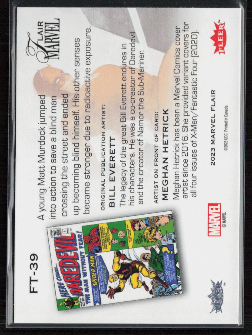 2023 Flair Marvel #FT-39 Daredevil Flairium Level 4