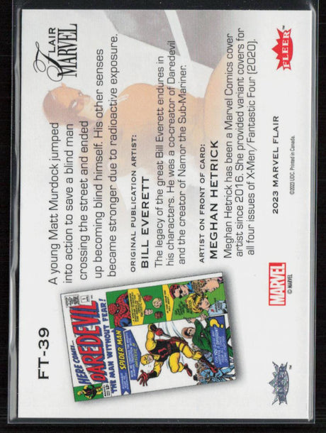 2023 Flair Marvel #FT-39 Daredevil Flairium Level 4