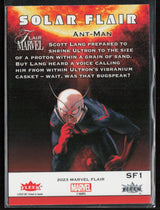 2023 Flair Marvel #SF1 Ant-Man Solar Flair