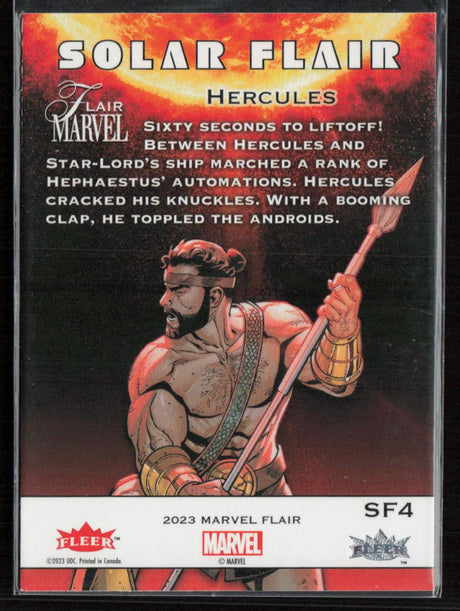 2023 Flair Marvel #SF4 Hercules Solar Flair