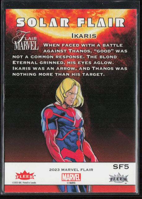 2023 Flair Marvel #SF5 Ikaris Solar Flair