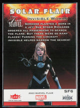 2023 Flair Marvel #SF6 Invisible Woman Solar Flair