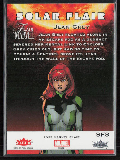 2023 Flair Marvel #SF8 Jean Grey Solar Flair