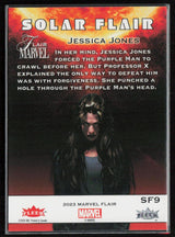2023 Flair Marvel #SF9 Jessica Jones Solar Flair