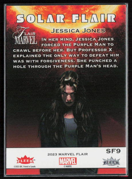 2023 Flair Marvel #SF9 Jessica Jones Solar Flair