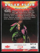 2023 Flair Marvel #SF12 Molecule Man Solar Flair