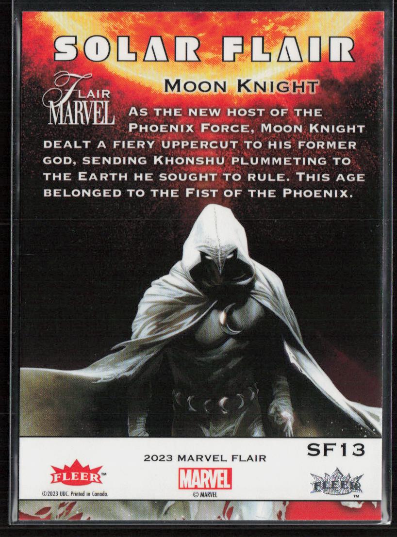 2023 Flair Marvel #SF13 Moon Knight Solar Flair