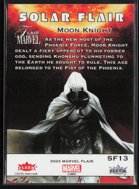 2023 Flair Marvel #SF13 Moon Knight Solar Flair