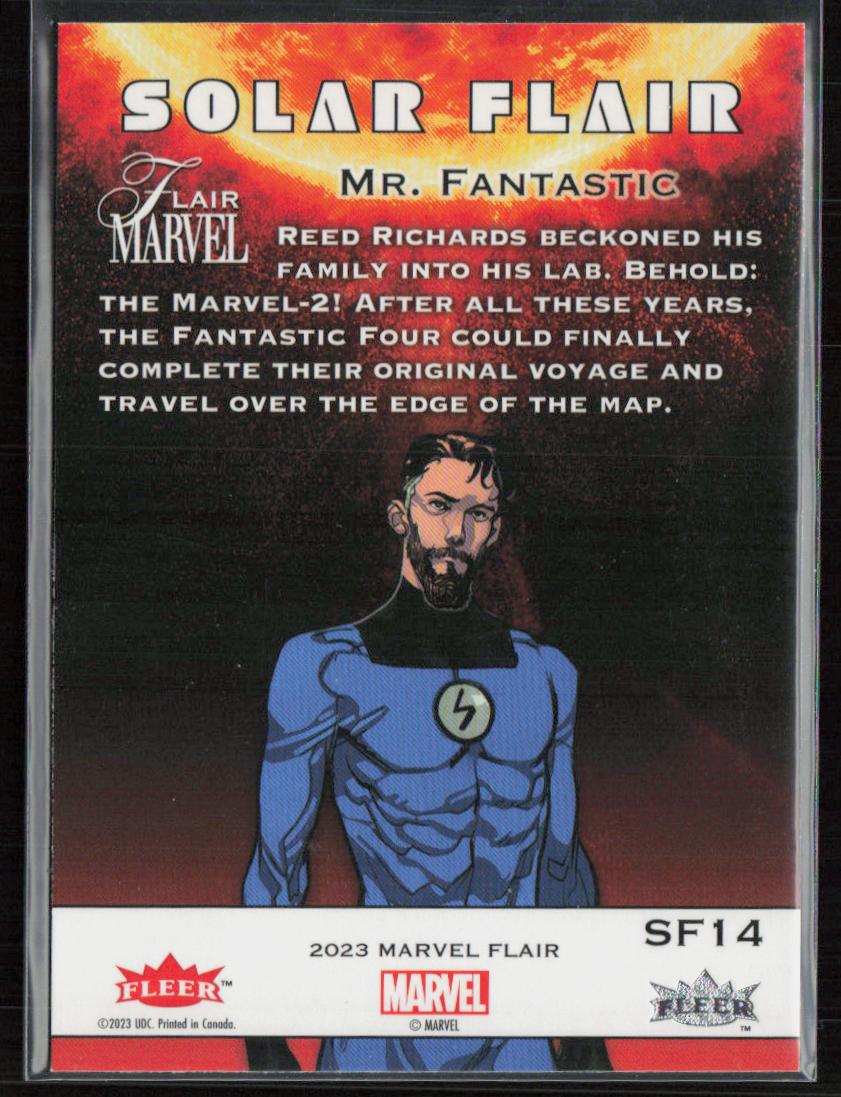 2023 Flair Marvel #SF14 Mr. Fantastic Solar Flair