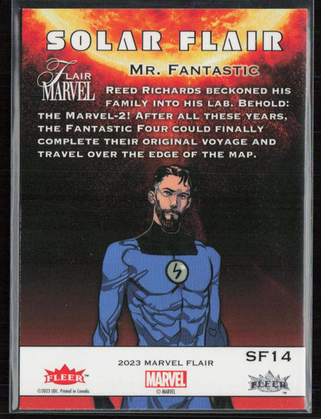 2023 Flair Marvel #SF14 Mr. Fantastic Solar Flair