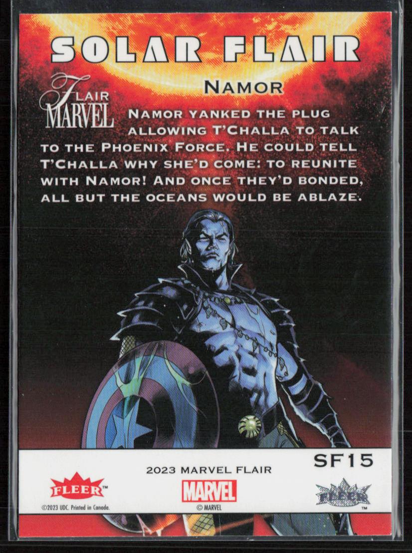 2023 Flair Marvel #SF15 Namor Solar Flair