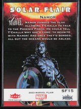 2023 Flair Marvel #SF15 Namor Solar Flair
