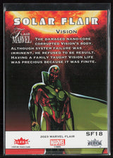 2023 Flair Marvel #SF18 Vision Solar Flair