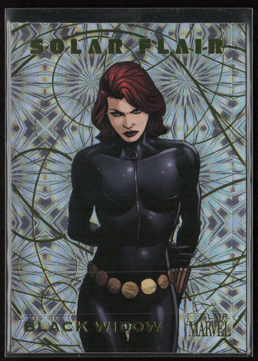 2023 Flair Marvel #SF22 Black Widow Solar Flair