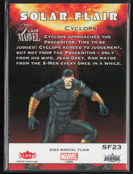 2023 Flair Marvel #SF23 Cyclops Solar Flair