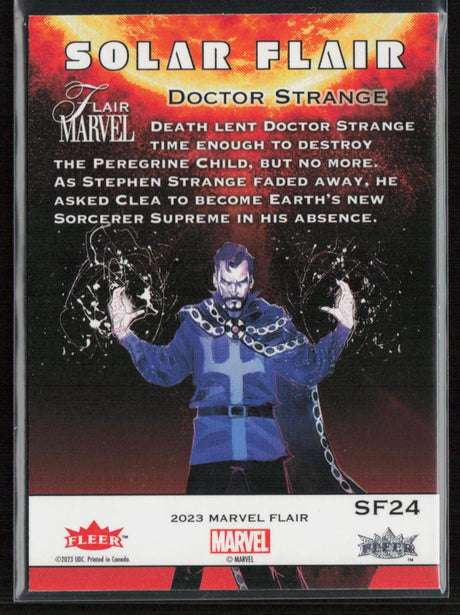 2023 Flair Marvel #SF24 Doctor Strange Solar Flair