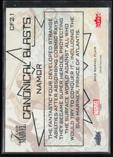 2023 Flair Marvel #CF21 Namor Canonical Blasts