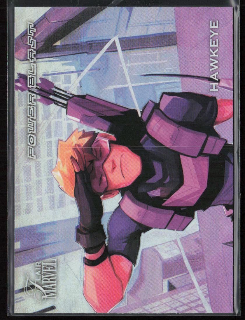 2023 Flair Marvel #PB11 Hawkeye Power Blast